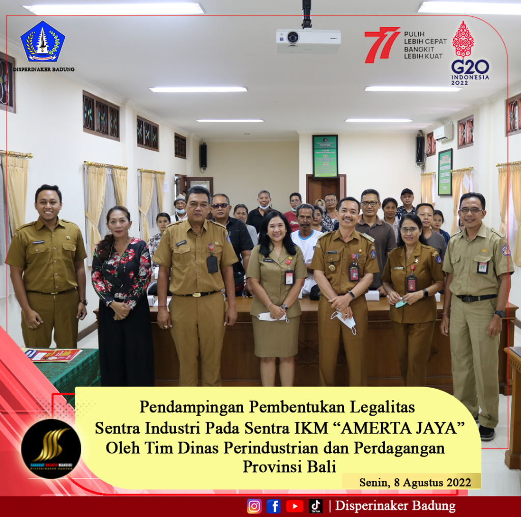 Pendampingan Pembentukan Legalitas Sentra Industri di Kabupaten Badung